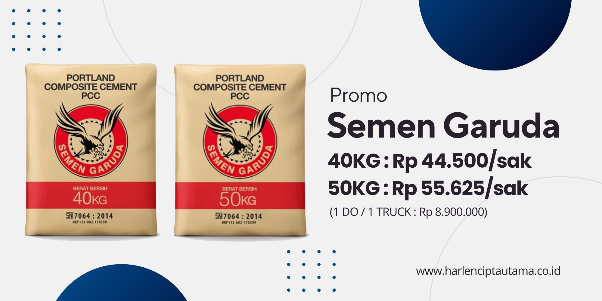 harga semen garuda 40 50 kg per sak murah