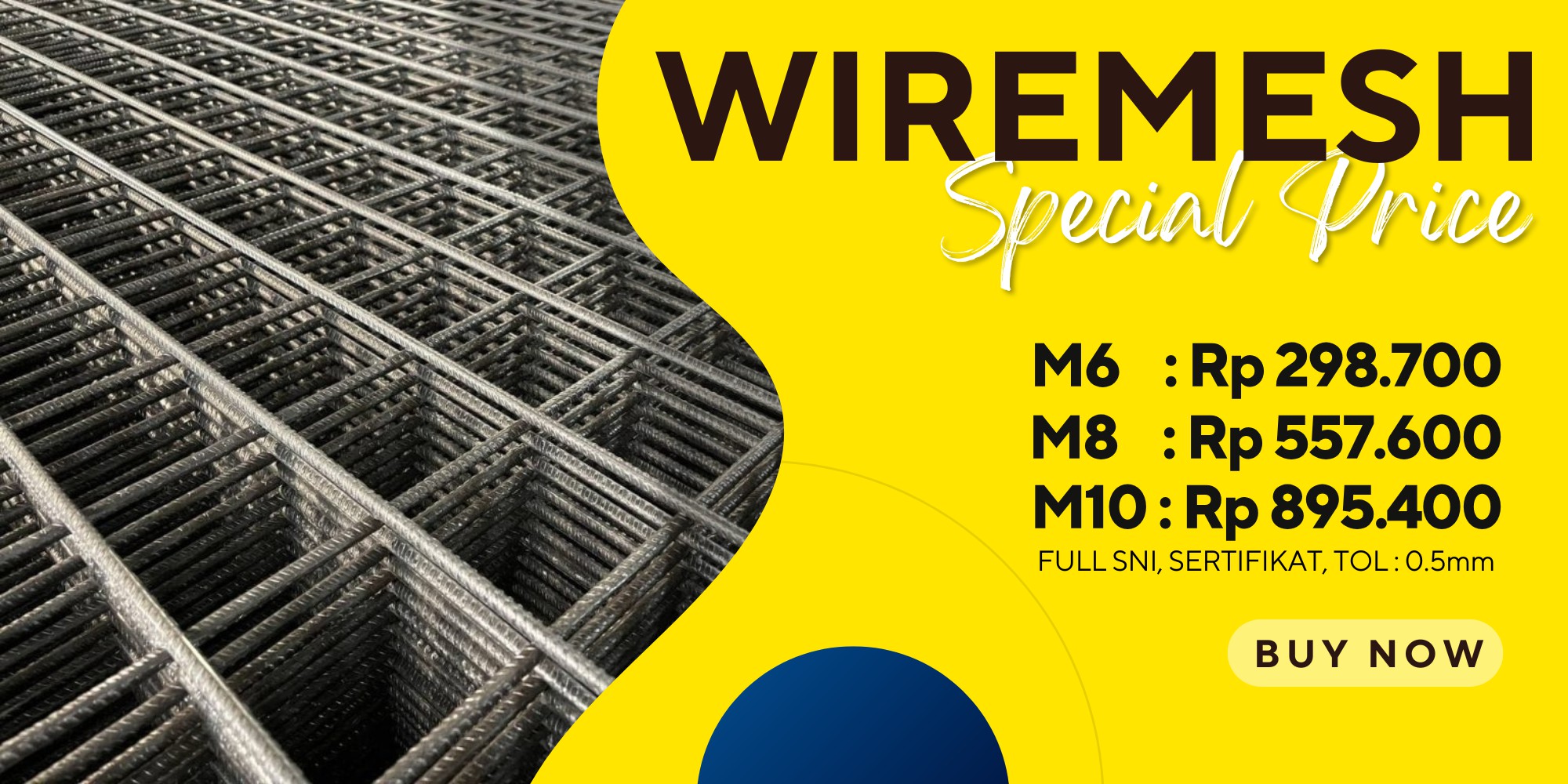 harga wiremesh ukuran m6 m8 m10 murah standar sni kualitas terbaik di distributor jakarta